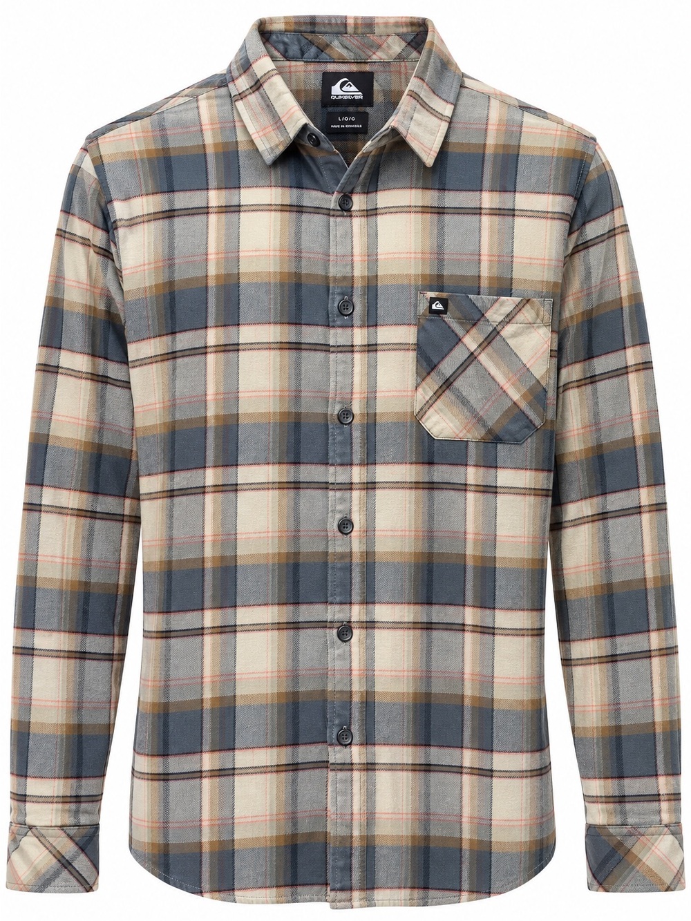 NWT Quiksilver Men’s Plaid Flannel Shirt Large